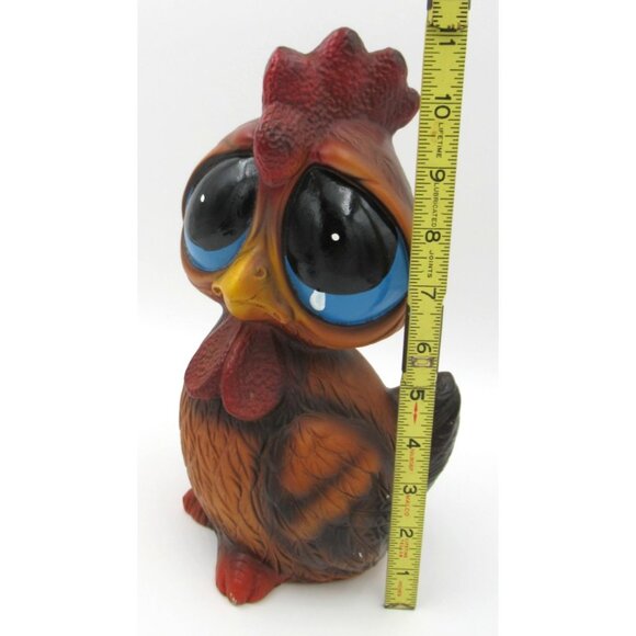 Vintage Enesco Japan Sad Eyed Chicken 11" Coin Bank + Original Stopper - Picture 5 of 5